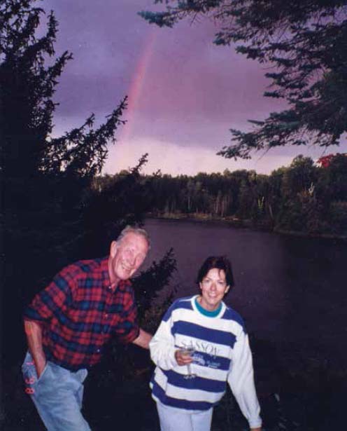 Diana Denholm with her husband, John Sammond