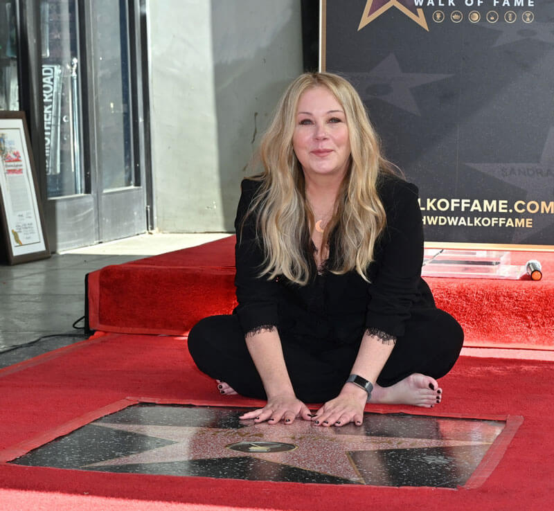 Actress Christina Applegate on Hollywood Boulevard where she was honored with a star on the Hollywood Walk of Fame