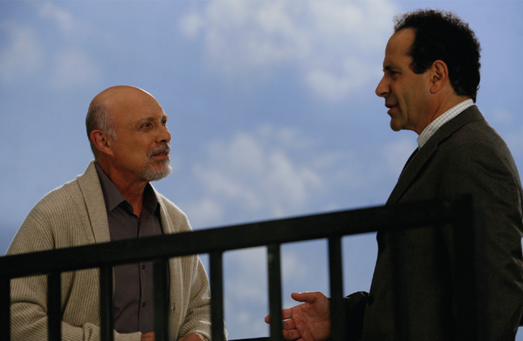 Hector Elizondo with Tony Shalhoub on the TV show Monk