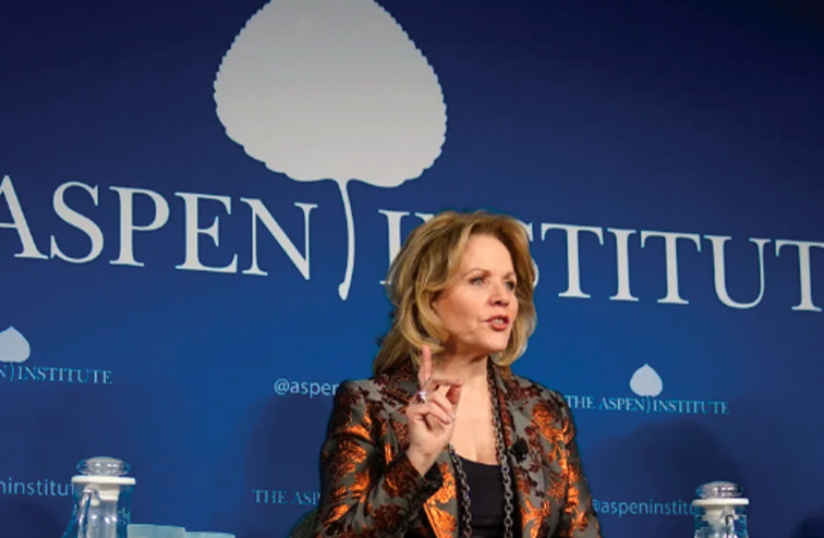 Renee Fleming speaking about music and the mind at the National Institutes of Health in 2019