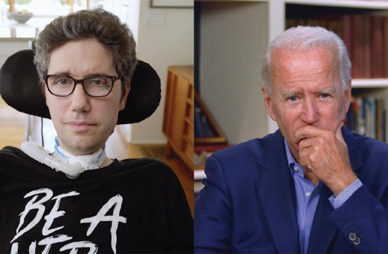Barkan on a call with Joe Biden in 2020