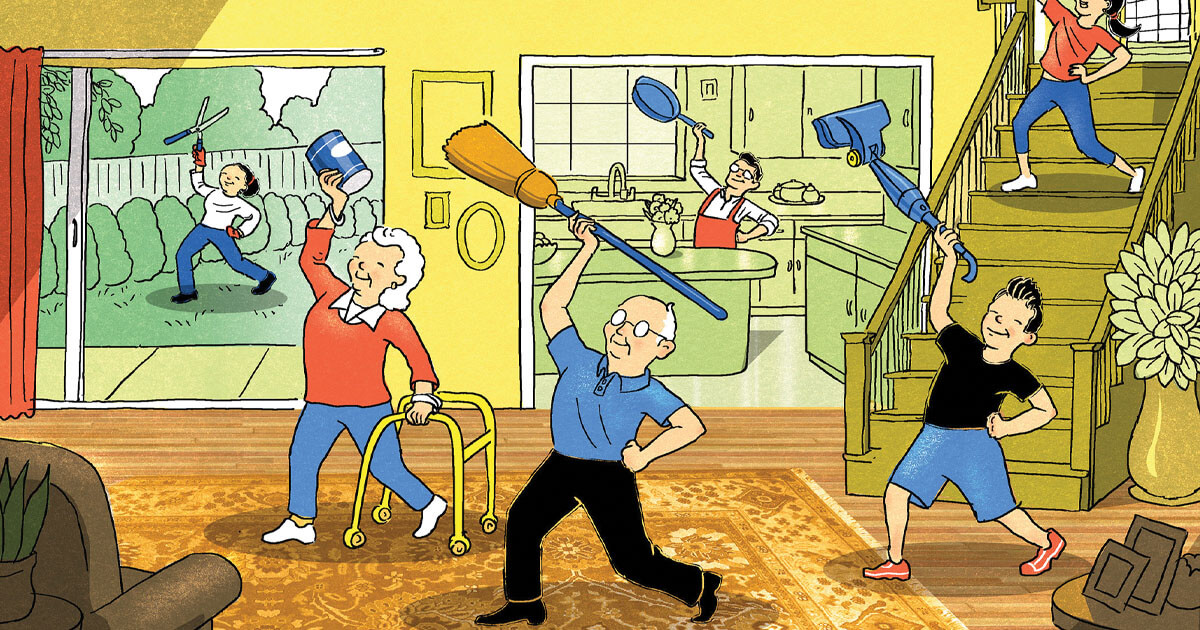 Can household chores be considered brain-boosting exercise?