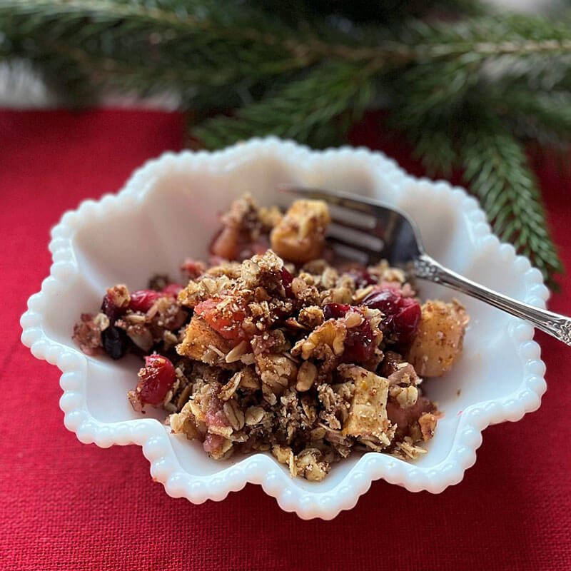 Apple and Cranberry Crisp