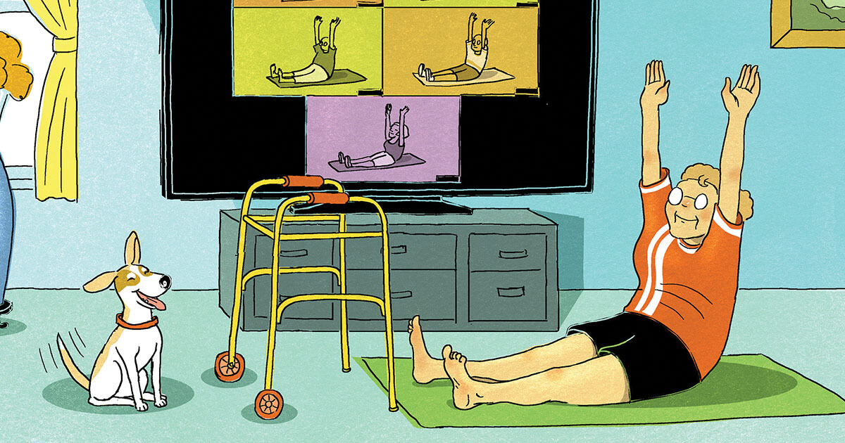 Online exercise classes can help people with neurologic disorders improve symptoms